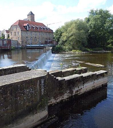 Mühle am Emswehr, Wohnen an der Ems, Foto von Drooker